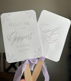 Set of Event Fans | Wedding program fans - Simple Southern Designs