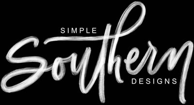 simple southern designs logo handmade crafts for weddings, graduations, home decor, baby showers, gender reveals