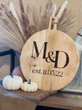 Round Personalized Cutting Board - Simple Southern Designs