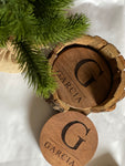 Tree branch Holder and Set of 4 engraved coasters | personalized - Simple Southern Designs