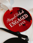 Engaged Christmas tree ornaments - Simple Southern Designs