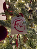 Retro Santa Christmas tree ornaments