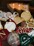 Initial & Family Name tree ornaments