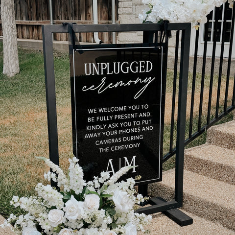 Unplugged Ceremony | Customizable Event Sign