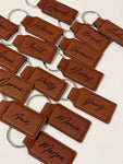 Personalized Leatherette Keychains