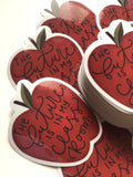 The future is in my classroom Apple Sticker | Teacher waterproof die cut stickers - Simple Southern Designs