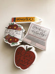 Set of 4 Cute Teacher Sticker Bundle | Teacher waterproof die cut stickers - Simple Southern Designs