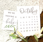 Pregnancy Announcement Calendar set (Digital File) - Simple Southern Designs