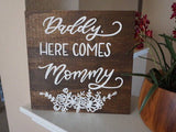 Customizable flower girl/ring bearer wooden sign | wedding aisle - Simple Southern Designs