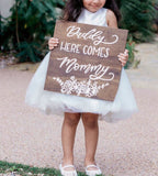 Customizable flower girl/ring bearer wooden sign | wedding aisle - Simple Southern Designs