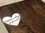 Alternative guest book | wooden wedding or event sign | sign our guest board | sign in wooden customizable piece - Simple Southern Designs