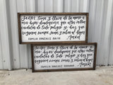 Dia de las madres | Mothers day gift | Rezo en español por los hijos | Spanish Prayer for your children | custom quote framed sign | family - Simple Southern Designs