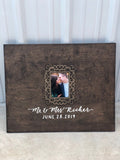 Alternative guest book | photo framed guest sign in | wooden wedding or event sign | sign our guest board | customizable - Simple Southern Designs