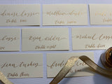 Flat Place cards | handwritten wedding calligraphy | event escort cards - Simple Southern Designs
