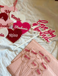 Engraved Heart Tags | Valentines Day Name Tags | Basket Labels - Simple Southern Designs