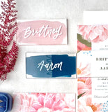 Acrylic rectangular place cards | handwritten escort cards | event or wedding names - Simple Southern Designs