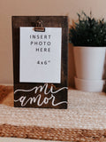 Photo holder clip sign | 4x6” photo frame with quote | custom Valentine’s Day gift - Simple Southern Designs