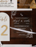 Clear Acrylic Invitation | custom engraved Invite | wedding and event plexiglass card - Simple Southern Designs