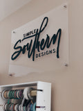 Business/ Logo Acrylic sign | Office decor | Modern Logo display - Simple Southern Designs