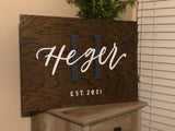 3D Last name home decor sign - Simple Southern Designs