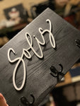 Key or coat hanger/holder | last name Custom hook board - Simple Southern Designs