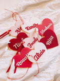Engraved Heart Tags | Valentines Day Name Tags | Basket Labels - Simple Southern Designs