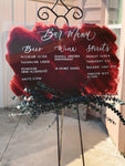 2x3ft acrylic hand painted sign | wedding or event boards - Simple Southern Designs