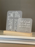 Prayer and Cross Sign | Customizable gift - Simple Southern Designs