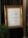 Hand Written Calligraphy Mirror Rentals |  Event Decor  | Local Rental Dallas Fort Worth Area - Simple Southern Designs