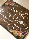 Wooden welcome sign | hand lettered and painted wedding or event board - Simple Southern Designs