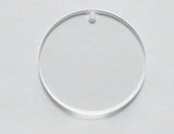 Set of 15 CLEAR circle blanks | For Keychains/ place cards  ornaments choose your size - Simple Southern Designs