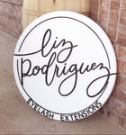 Wooden Round 3D Acrylic Logo sign | Business Logo - Simple Southern Designs
