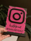 Instagram or Social Media Sign | Business acrylic  signage - Simple Southern Designs