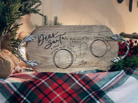 Personalized Santa Tray - Simple Southern Designs