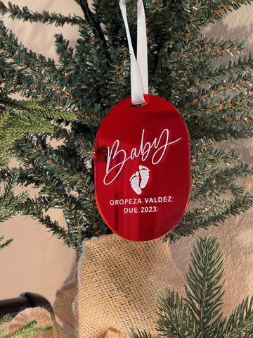 Baby Christmas tree ornaments - Simple Southern Designs