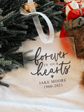 Forever in our hearts Christmas tree ornaments - Simple Southern Designs