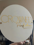 Round Acrylic sign | customizable - Simple Southern Designs