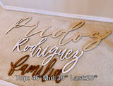 Last name laser cut sign | wedding | event | home decor - Simple Southern Designs